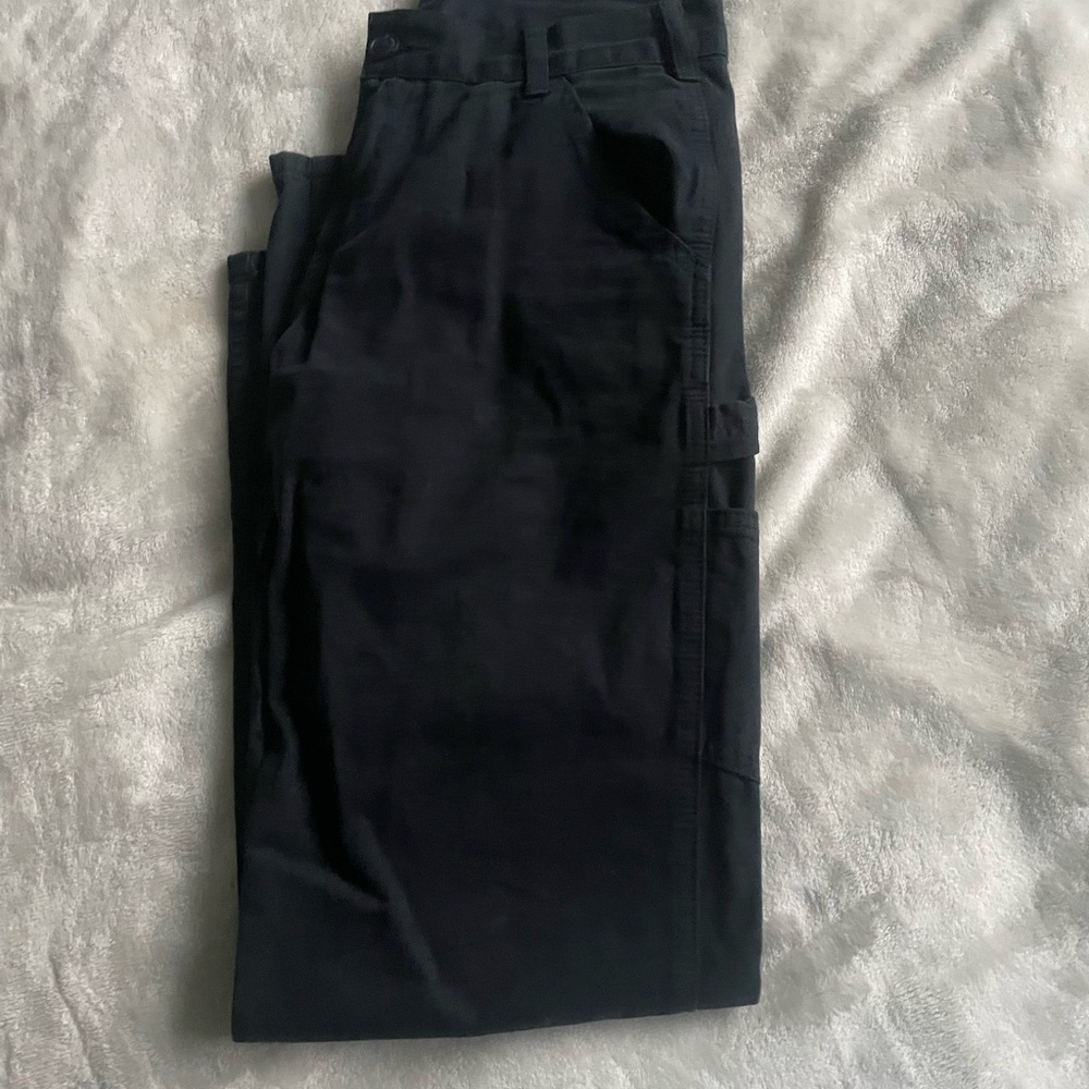 Womans Brandy Mellvile Navy Blue Cargo Pants